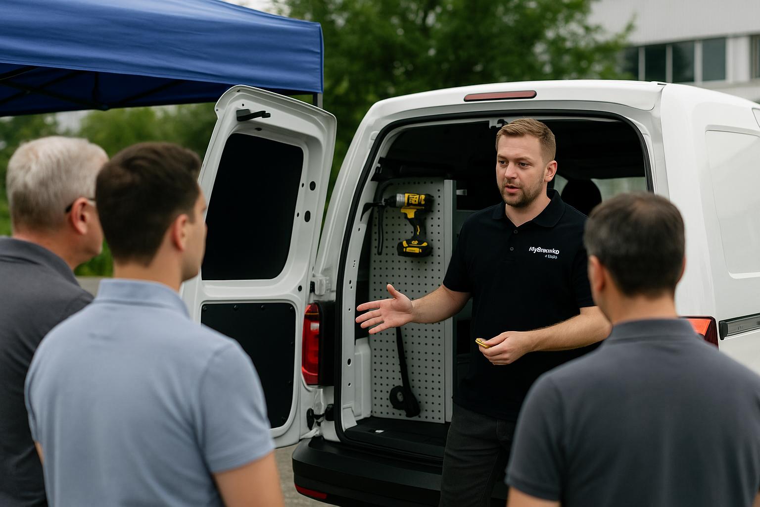 a photograph captures a demonstration event hosted